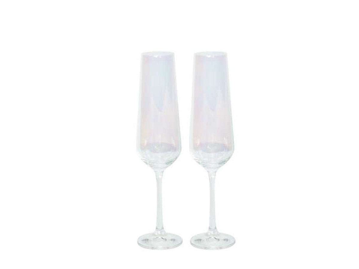Bohemia Royal Crystal GLASS Bohemia Bar Retro Clear Shine Flute 200ml Set Of 2 (7405154074713)