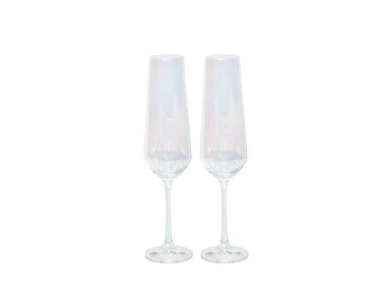 Bohemia Royal Crystal GLASS Bohemia Bar Retro Clear Shine Flute 200ml Set Of 2 (7405154074713)
