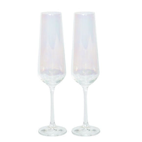 Bohemia Royal Crystal GLASS Bohemia Bar Retro Clear Shine Flute 200ml Set Of 2 (7405154074713)