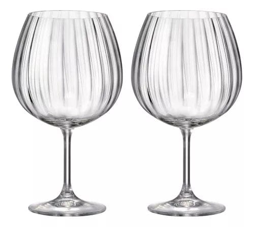 Bohemia Royal Crystal GLASS Bohemia Optic Titanium Gin & Tonic Glasses Set Of 2 (7405113770073)