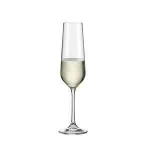 Bohemia Royal Crystal GLASS Bohemia Royal Crystal Champagne Glass 210ml Set Of 6 (7405037617241)