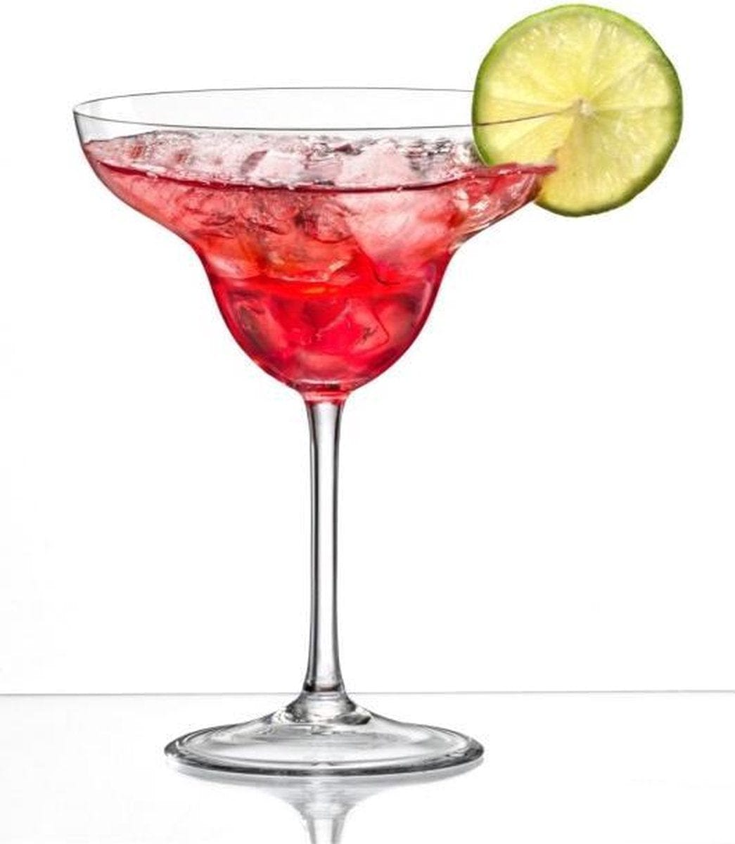 Bohemia Royal Crystal GLASS Bohemia Royal Crystal Margarita Cocktail Glass 350ml Set Of 2 (7405030211673)