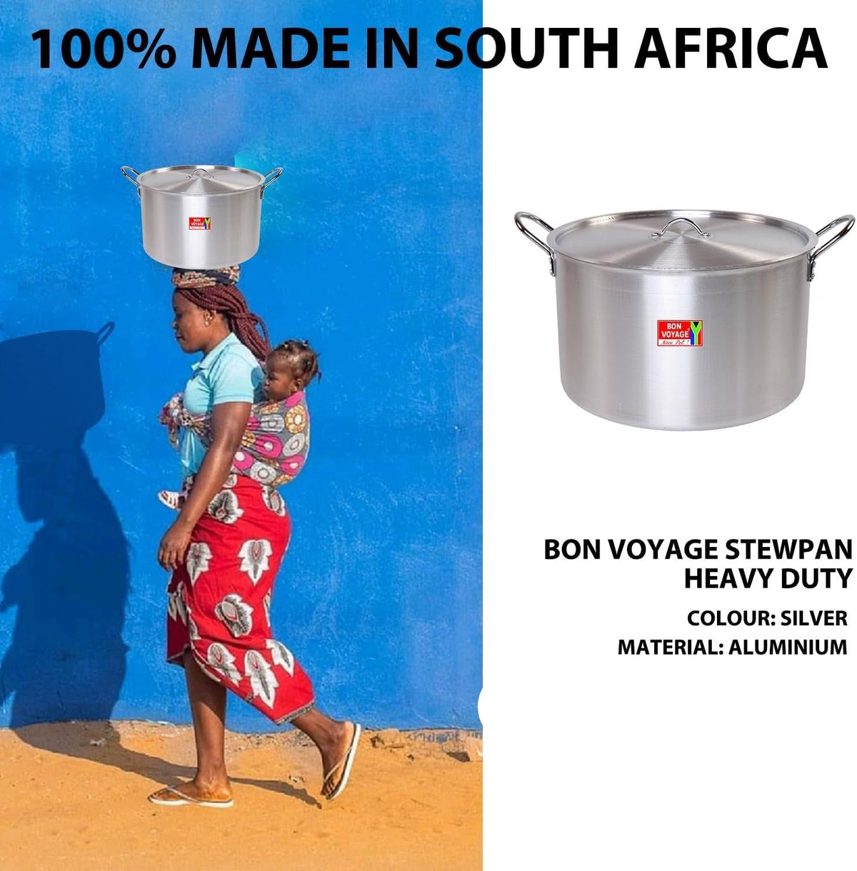 Bon Voyage Pots Set Bon Voyage 55 Litre Heavy Quality Catering Pot M3818