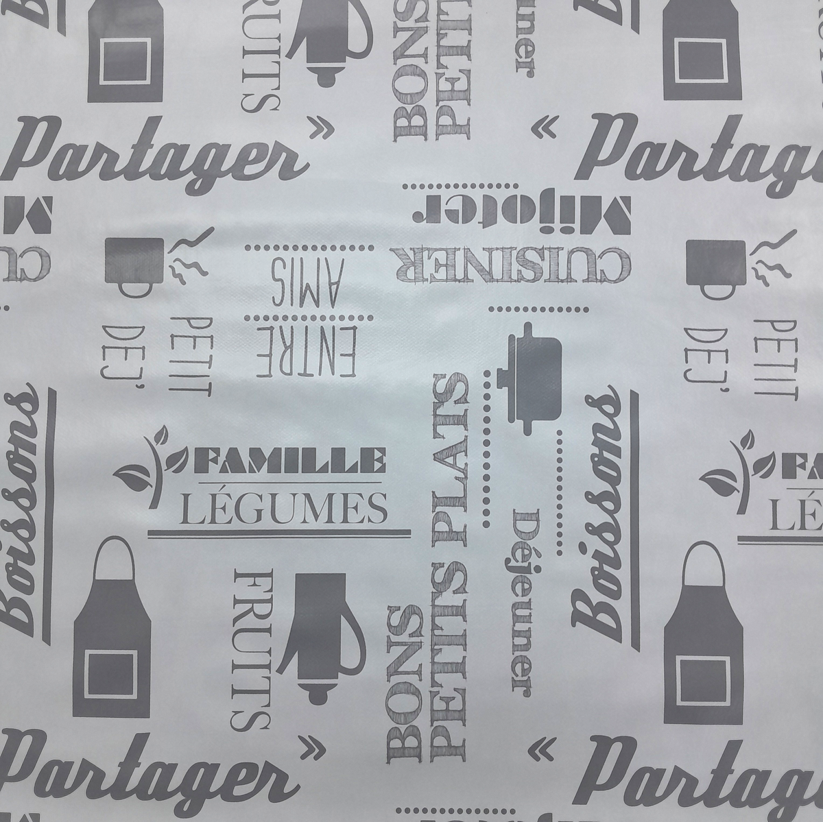 Tabling Fabric PVC Bons Petite White 140 cm.