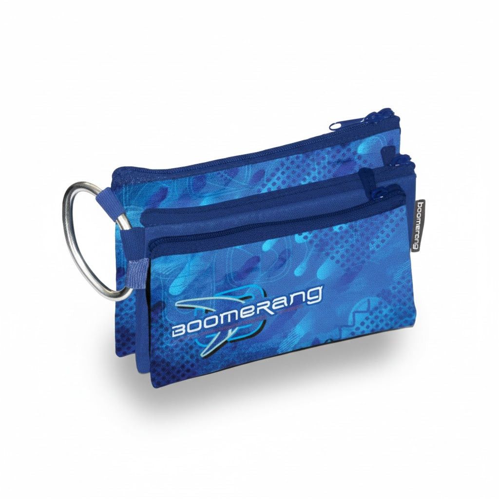 Boomerang Pencil Case Blue Cities Boomerang Melange 3 In 1 P/Case Set S-063M
