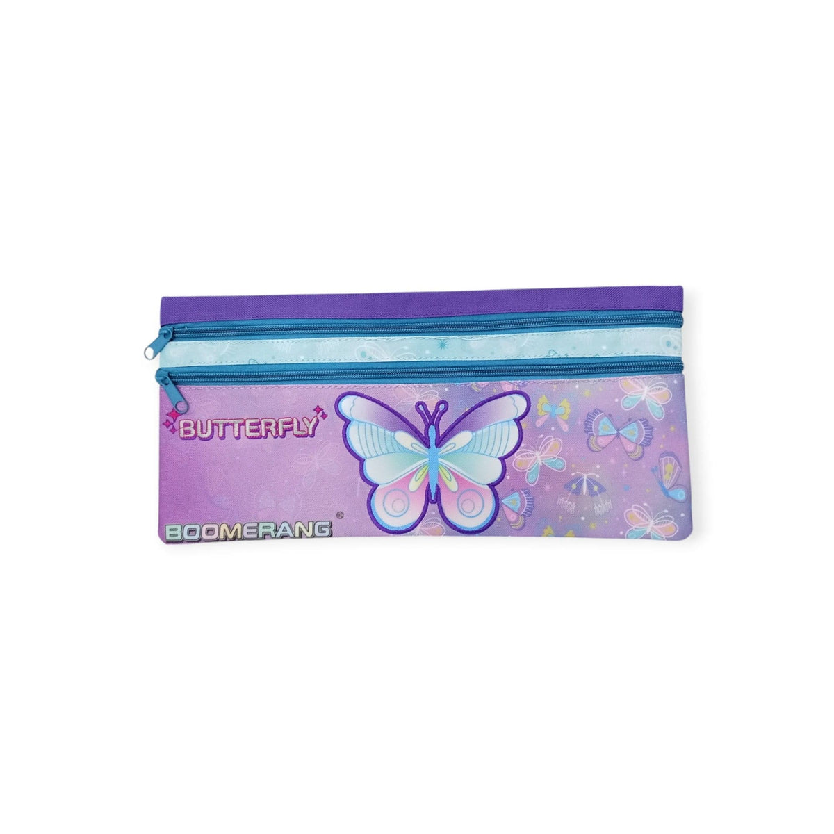 Boomerang Pencil Case Butterfly Boomerang School Pencil Case 2 Zip S-065