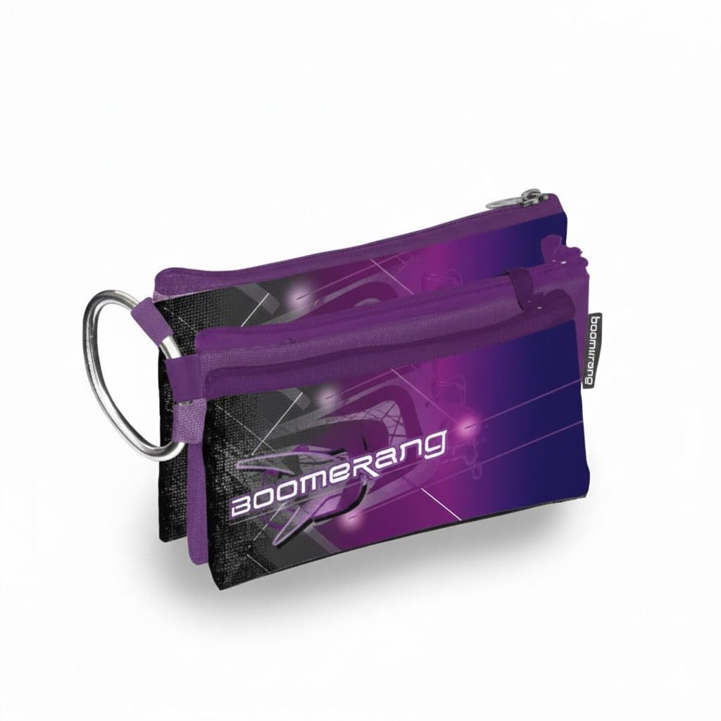 Boomerang Pencil Case Gold/Purple Boomerang Melange 3 In 1 P/Case Set S-063M