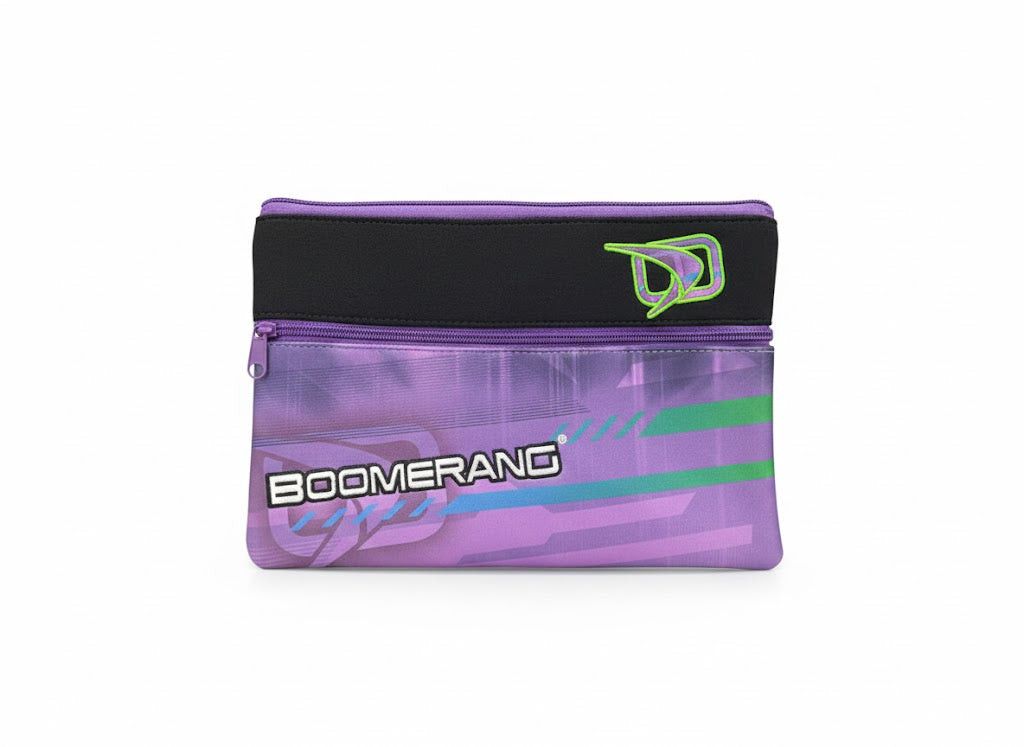 Boomerang Pencil Case Purple/Grey Boomerang School Pencil Case S-067