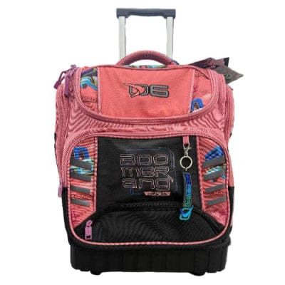 Boomerang School Bag Boomerang Hardbase Trolley School Bag  Pink/Black S-540-12