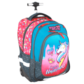 Boomerang School Bag Boomerang XBAG Large Unicorn Trolley Back Pack S-521 UNI