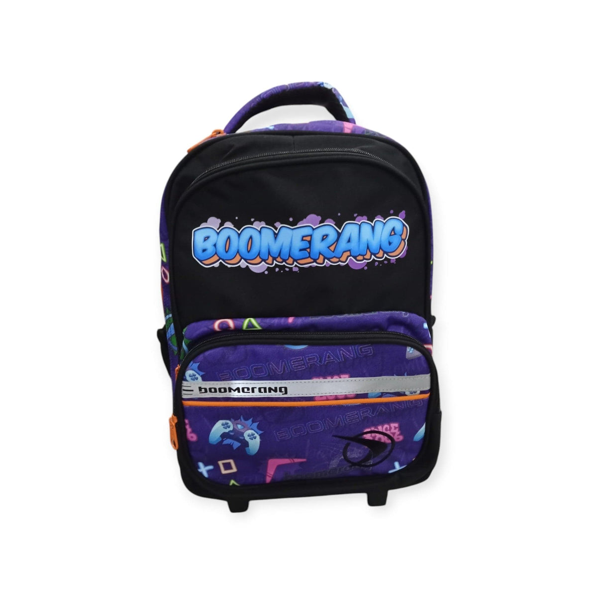 Boomerang School Bag Purple Boomerang Medium Trolley Back Pack Cyn/Grey (7218294653017)