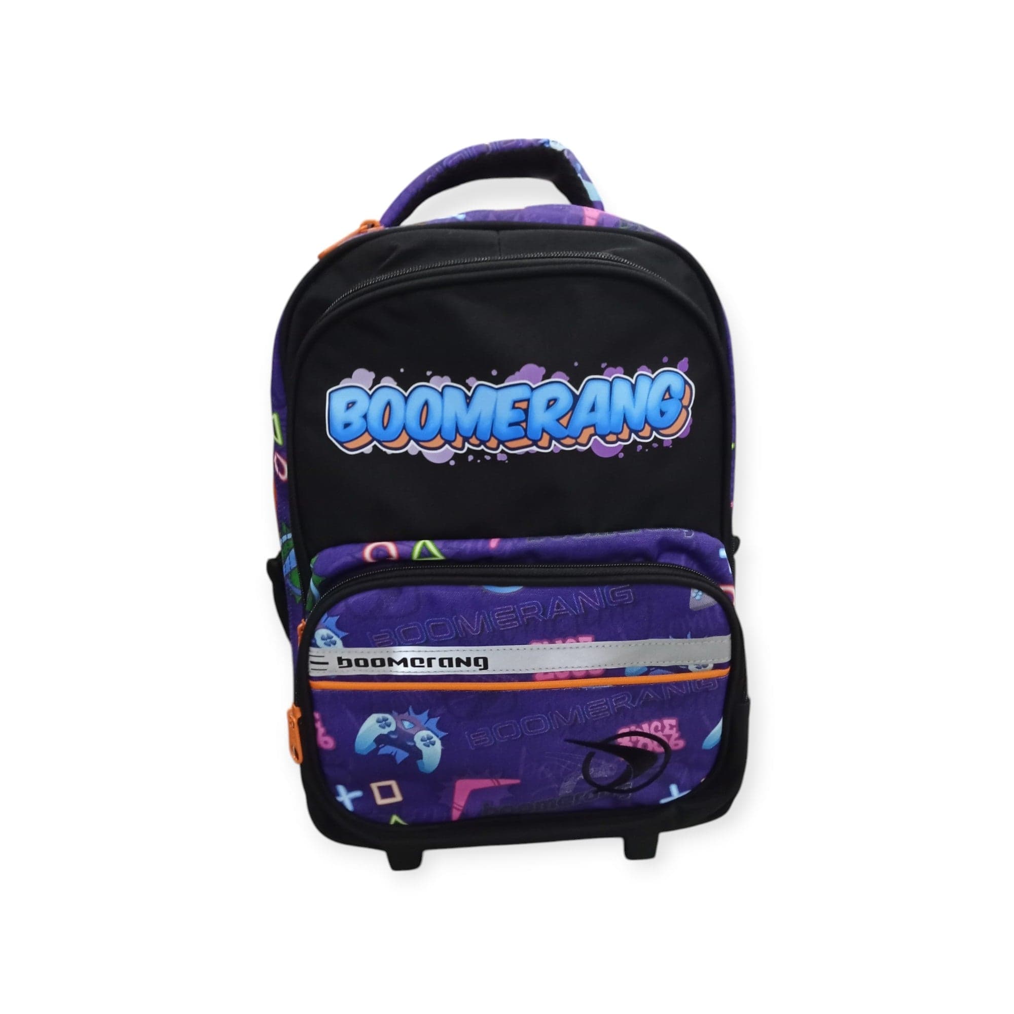 Boomerang School Bag Purple Boomerang Medium Trolley Back Pack Cyn/Grey (7218294653017)