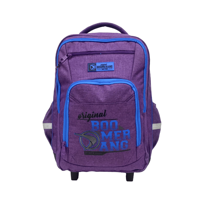 Boomerang School Bag PURPLE Boomerang S-530 Large Trolley School Bag