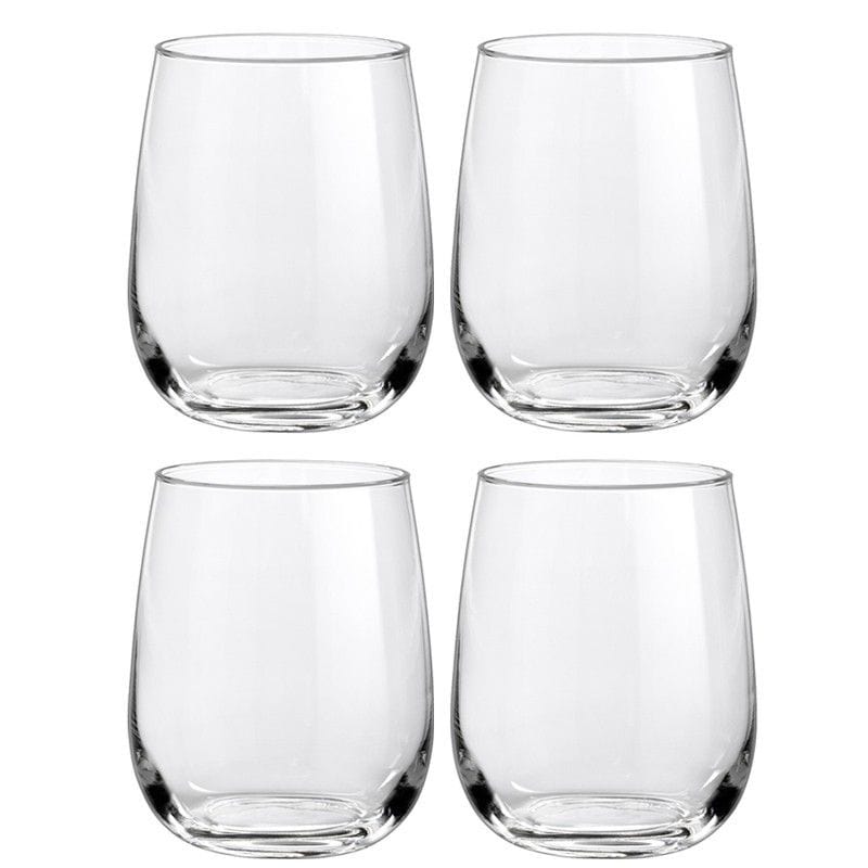 BORGONOVO CRYSTAL GLASS Borgonovo Ducale Stemless 380ml Set Of 4 (7287737581657)