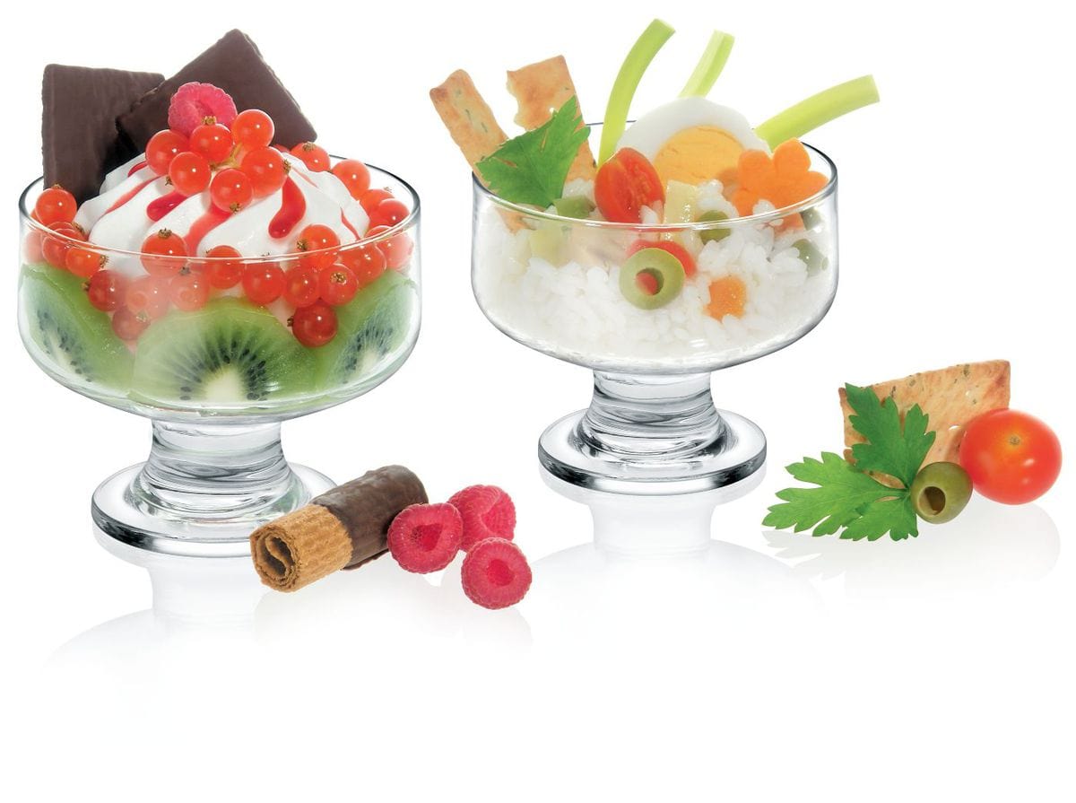 BORGONOVO CRYSTAL GLASS Borgonovo Riviera Sundae Dish 260ml Set of 3 (7288139186265)