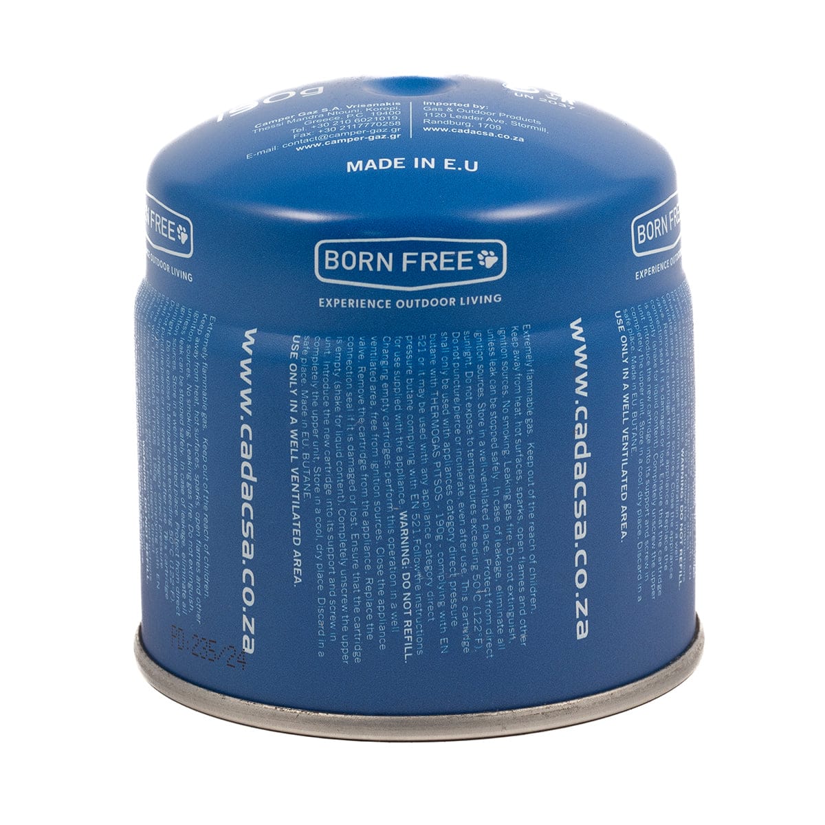 Born Free Gas Cartridge Born Free 190G Piercable Gas Cartridge CA190N