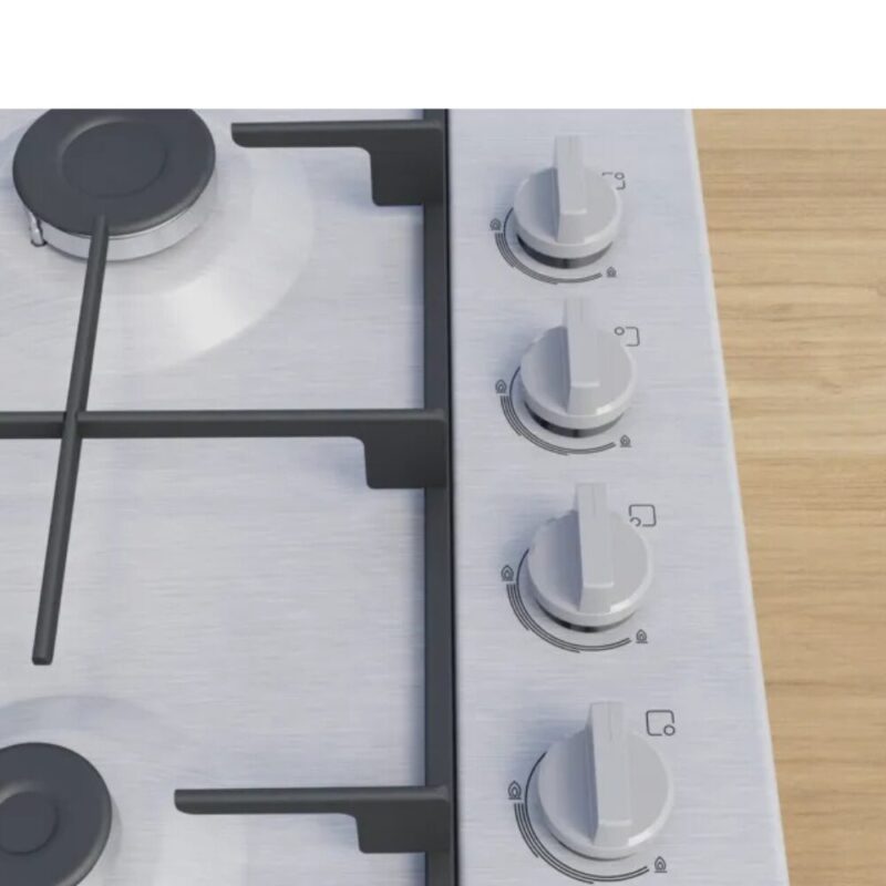 Bosch 60cm Series 2 Gas Hob – Stainless Steel PBP6C5K60M (8030232543321)