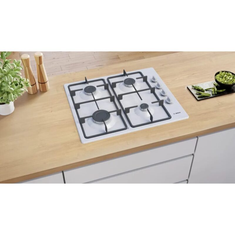 Bosch 60cm Series 2 Gas Hob – Stainless Steel PBP6C5K60M (8030232543321)