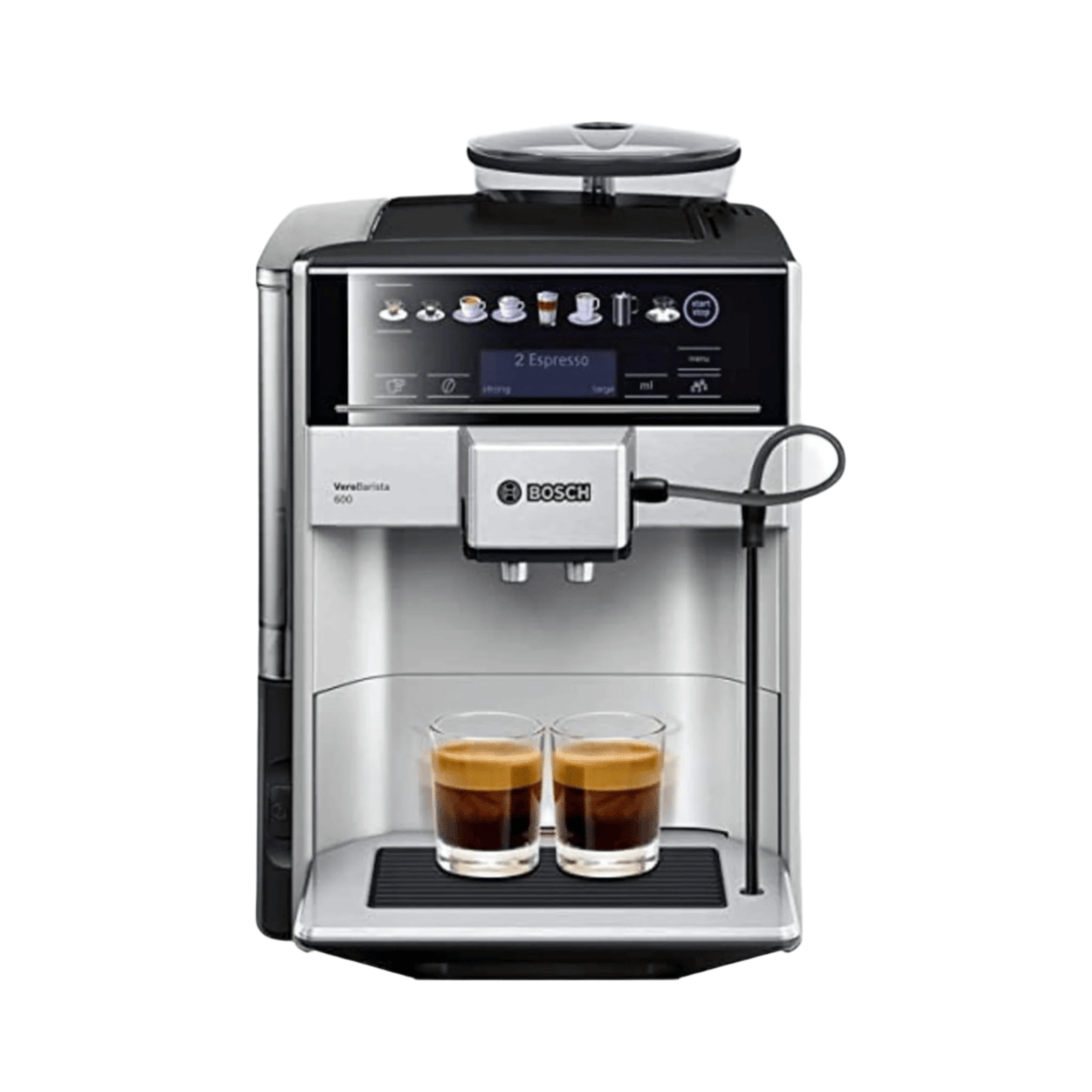 Bosch COFFEE MACHINE Bosch Fully Automatic Coffee Machine Vero Barista 600 Silver TIS65621RW