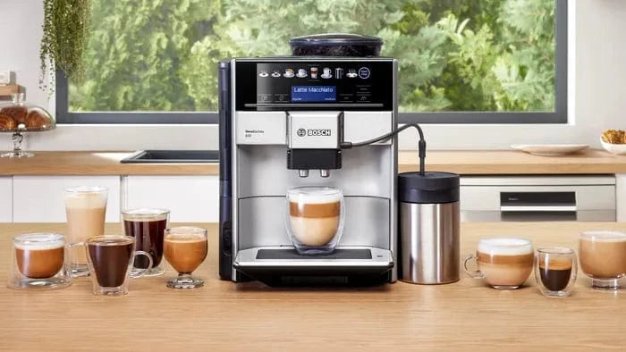 Bosch COFFEE MACHINE Bosch Fully Automatic Coffee Machine Vero Barista 600 Silver TIS65621RW