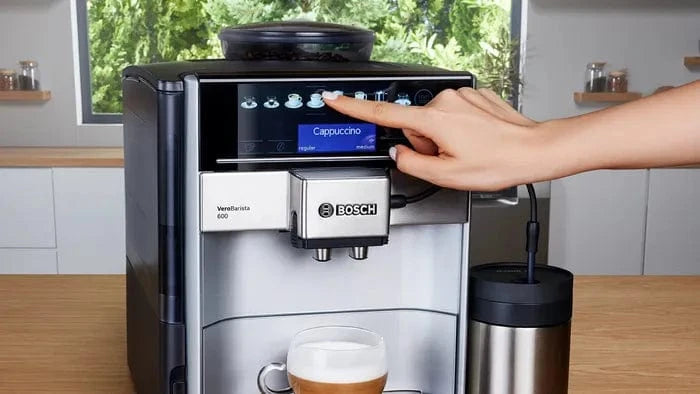 Bosch COFFEE MACHINE Bosch Fully Automatic Coffee Machine Vero Barista 600 Silver TIS65621RW