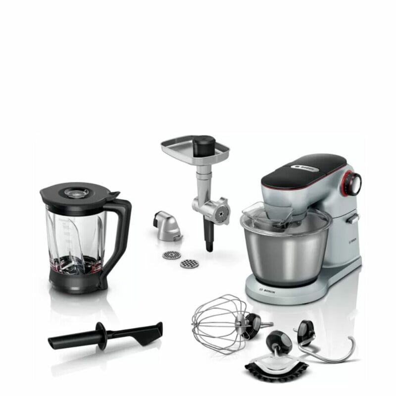 Bosch Food Mixer Bosch Series 8 Kitchen Machine OptiMUM 1600 W Silver, Black MUM9B34S27
