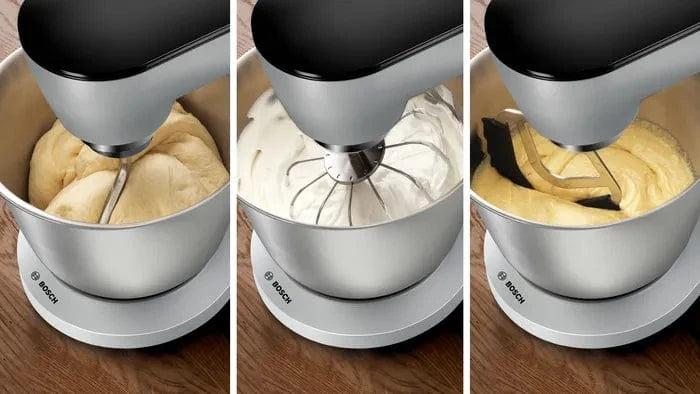 Bosch Food Mixer Bosch Series 8 Kitchen Machine OptiMUM 1600 W Silver, Black MUM9B34S27