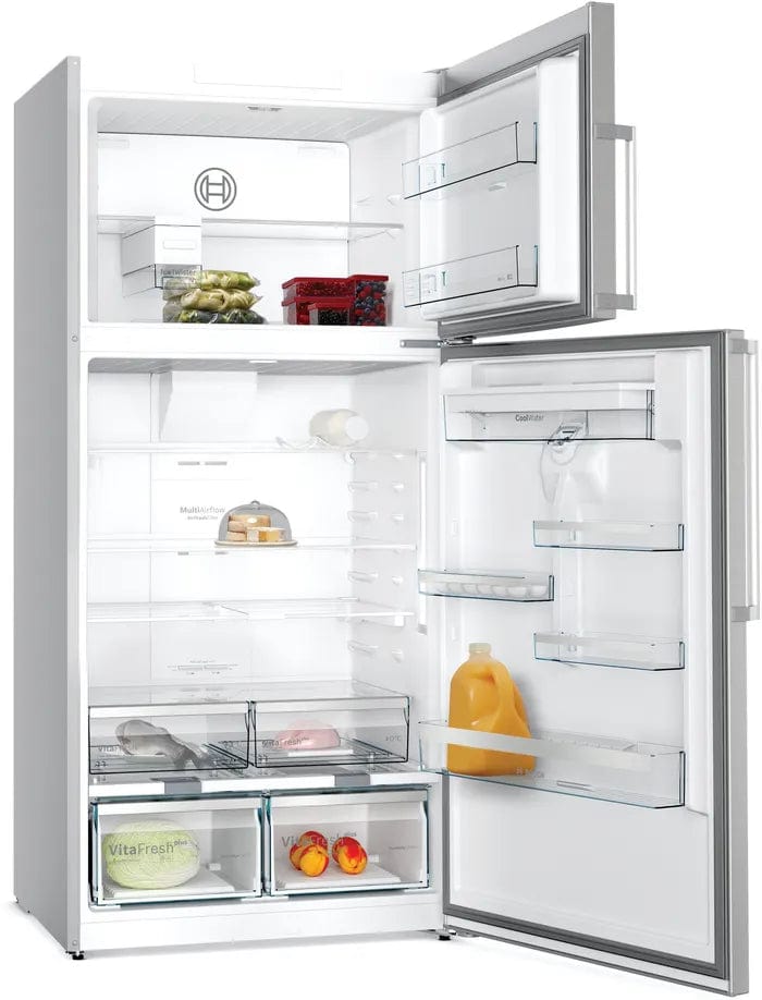 Bosch Fridge/Freezer Bosch 687L Silver Inox Freestanding Top Freezer- Fridge (7905263059033)