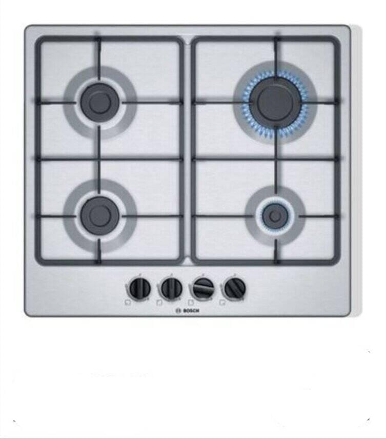 Bosch Gas Hob Bosch 60cm Stainless Steel Gas Hob Series 4 PGP6B5B62Z (7877017763929)