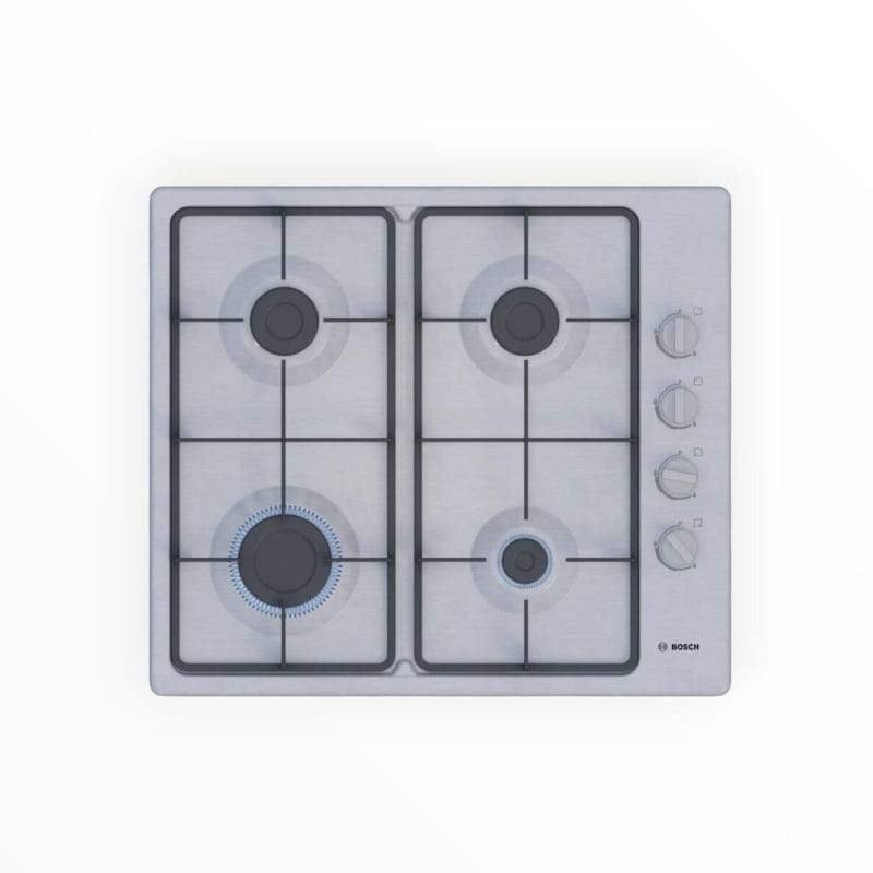 Bosch GAS OVEN Bosch 60cm Series 2 Gas Hob – Stainless Steel PBP6C5K60M