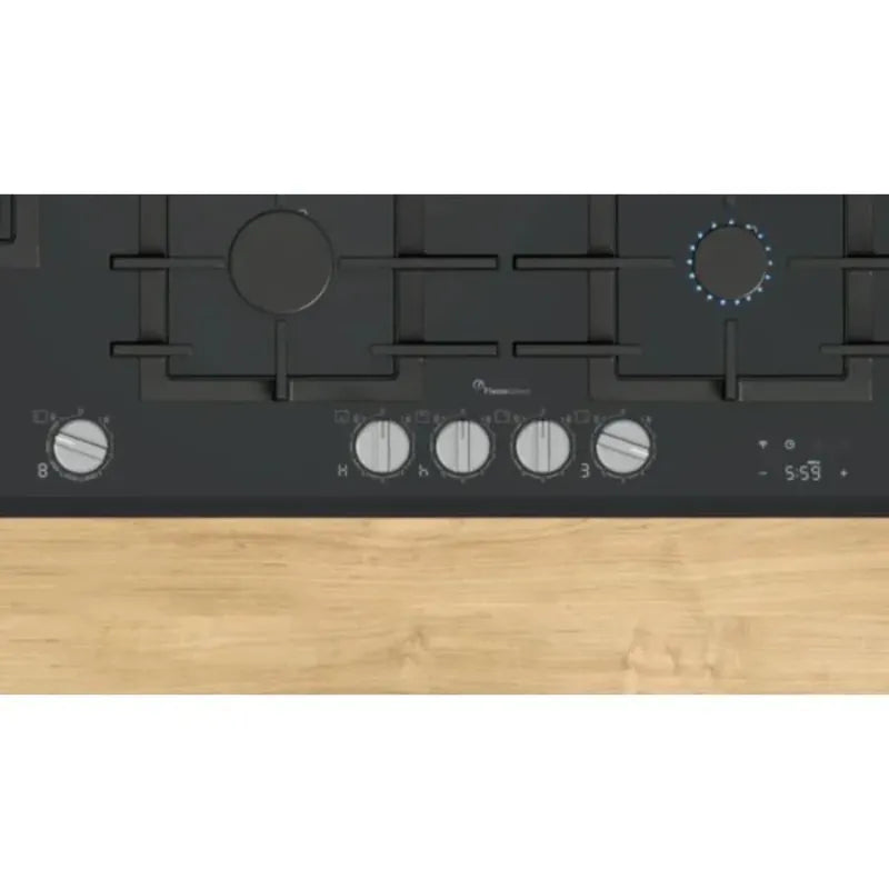 BOSCH Hobs Bosch 90cm Black Series 8 Gas Hob Tempered Glass - PRS9A6H40Z