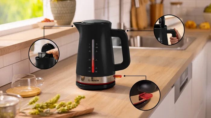 Bosch KETTLE Bosch Kettle MyMoment 1.7L Black TWK4M223 (7623525498969)