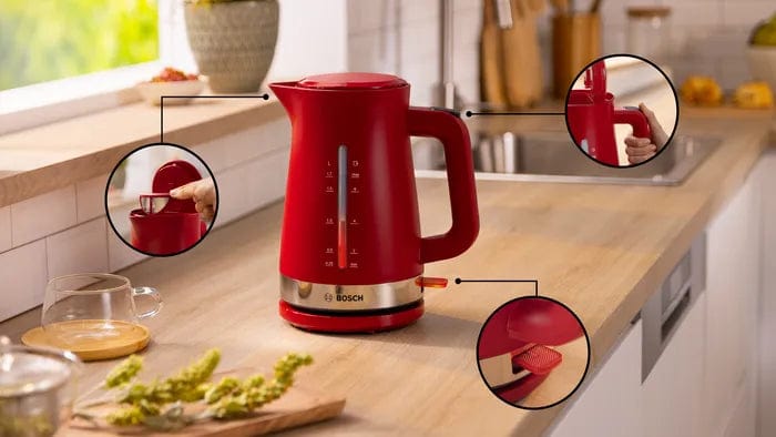 Bosch KETTLE Bosch Kettle MyMoment 1.7L Red TWK4M224 (7623517798489)