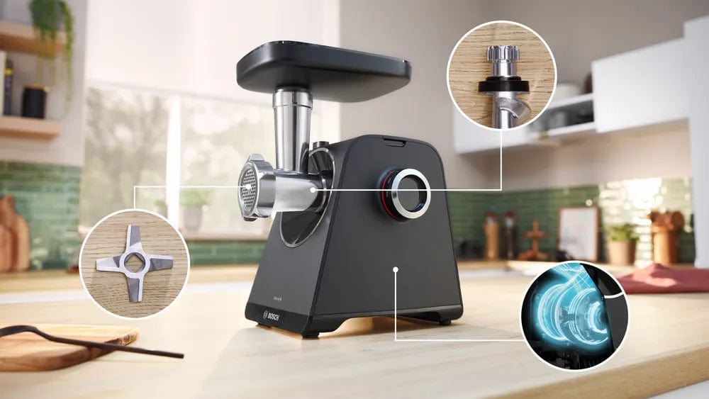 Bosch Meat Mincer Bosch Food mincer MultiPower Series 4 Black MFWS440B (7826309873753)