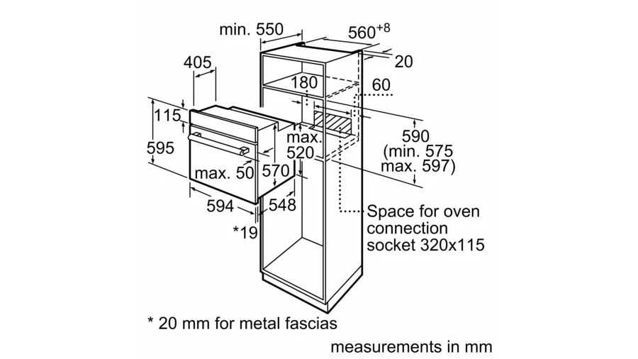 Bosch Oven Bosch 60cm Built-in Oven HBF113BS0Z (7295886164057)
