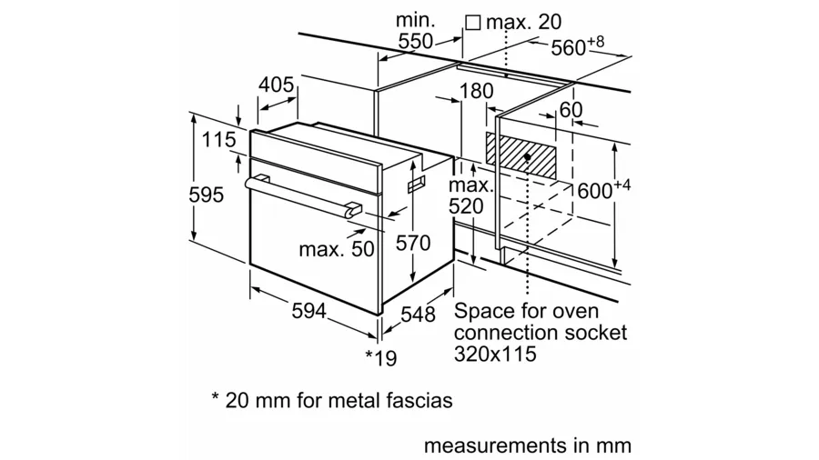 Bosch Oven Bosch 60cm Built-in Oven HBF113BS0Z (7295886164057)