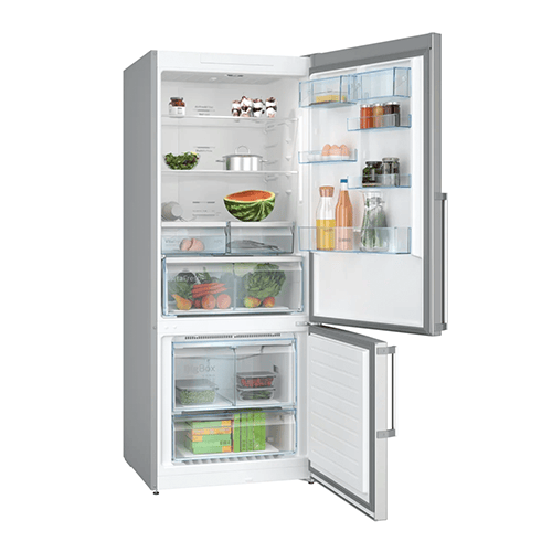 Bosch Refrigerators Bosch Series 6 Silver 75cm 521L Freestanding Fridge Freezer KGN76CI30U