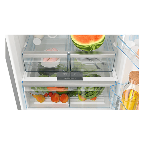 Bosch Refrigerators Bosch Series 6 Silver 75cm 521L Freestanding Fridge Freezer KGN76CI30U