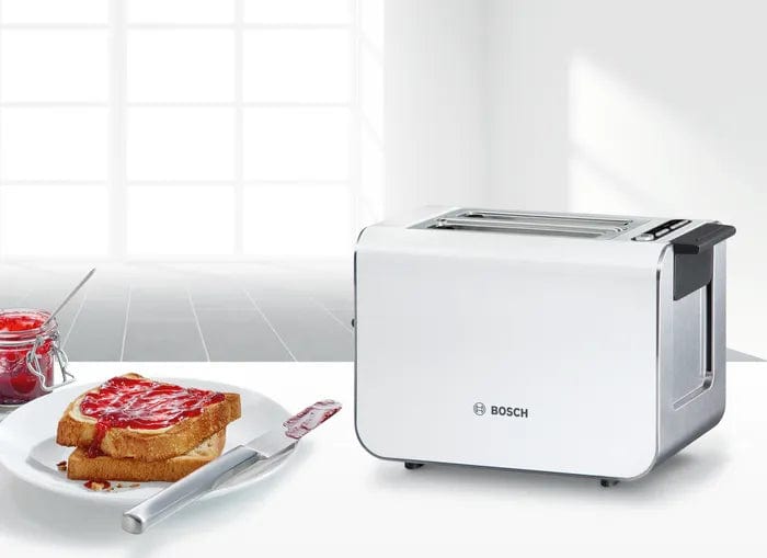 Bosch TOASTER Bosch 2 Slice Compact toaster Skyline White TAT8611 (6543015280729)
