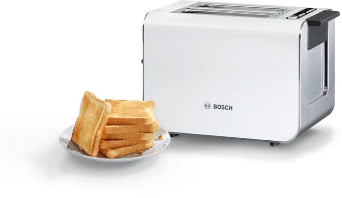 Bosch TOASTER Bosch 2 Slice Compact toaster Skyline White TAT8611 (6543015280729)