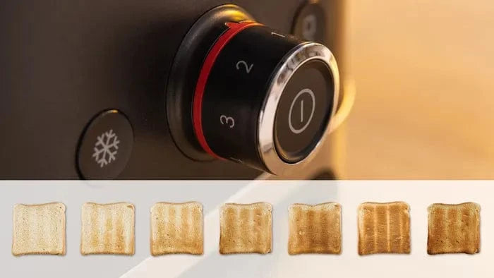 Bosch TOASTER Bosch 2 Slice MyMoment Compact Toaster Black TAT4M223