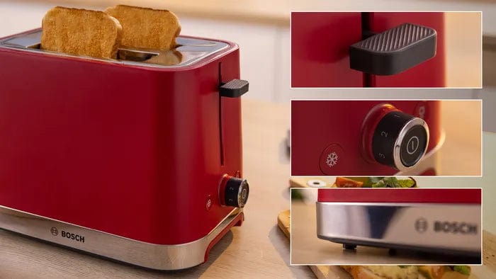 Bosch TOASTER Bosch 2 Slice MyMoment Compact Toaster Red TAT4M224 (7623559315545)
