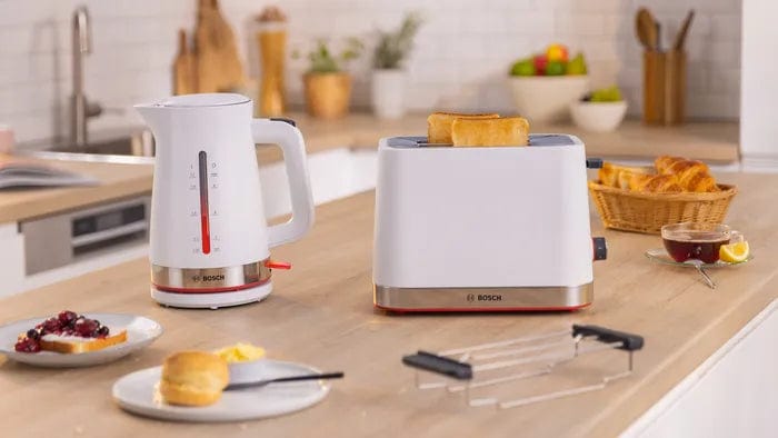 Bosch TOASTER Bosch 2 Slice MyMoment Compact Toaster White TAT4M221 (7623545290841)