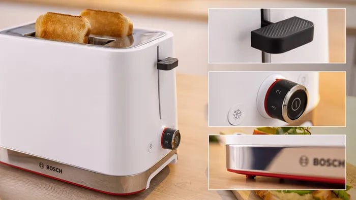 Bosch TOASTER Bosch 2 Slice MyMoment Compact Toaster White TAT4M221 (7623545290841)