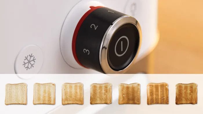 Bosch TOASTER Bosch 2 Slice MyMoment Compact Toaster White TAT4M221 (7623545290841)