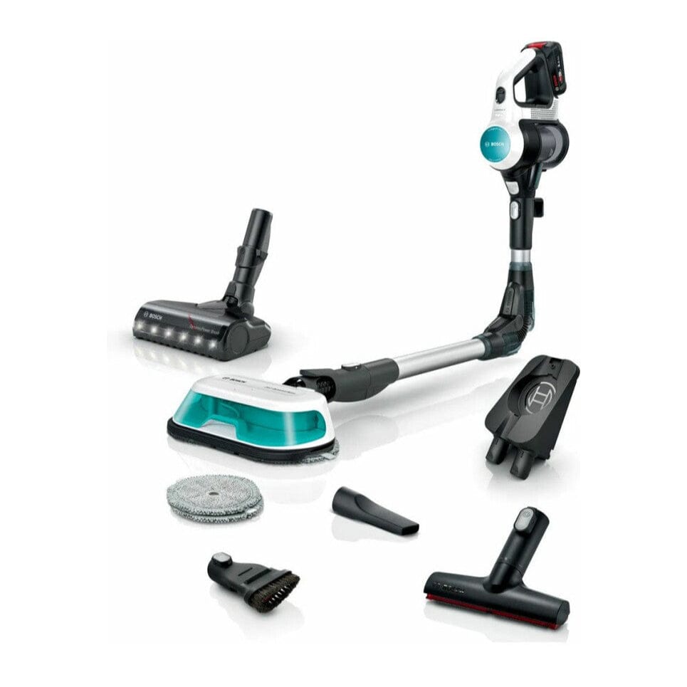 Bosch Vacuum Cleaner Bosch Rechargeable 2 in 1 Vacuum and Mop Unlimited 7 ProHygienic Aqua White BCS71HYG1
