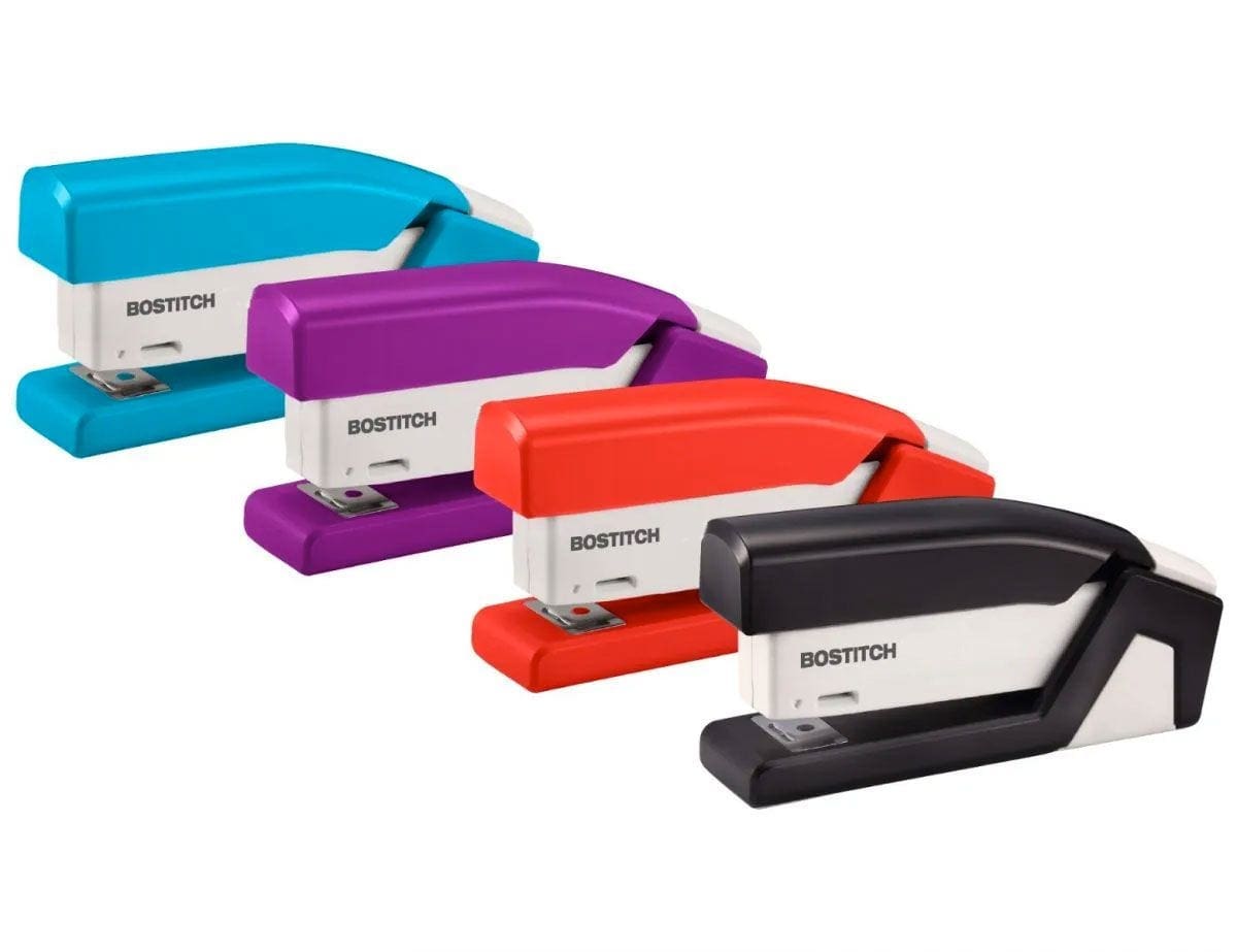 Bostitch School Stationery Bostitch InJoy Spring Powered Compact Stapler 20 Sheets Orange 1558 (4372435370073)