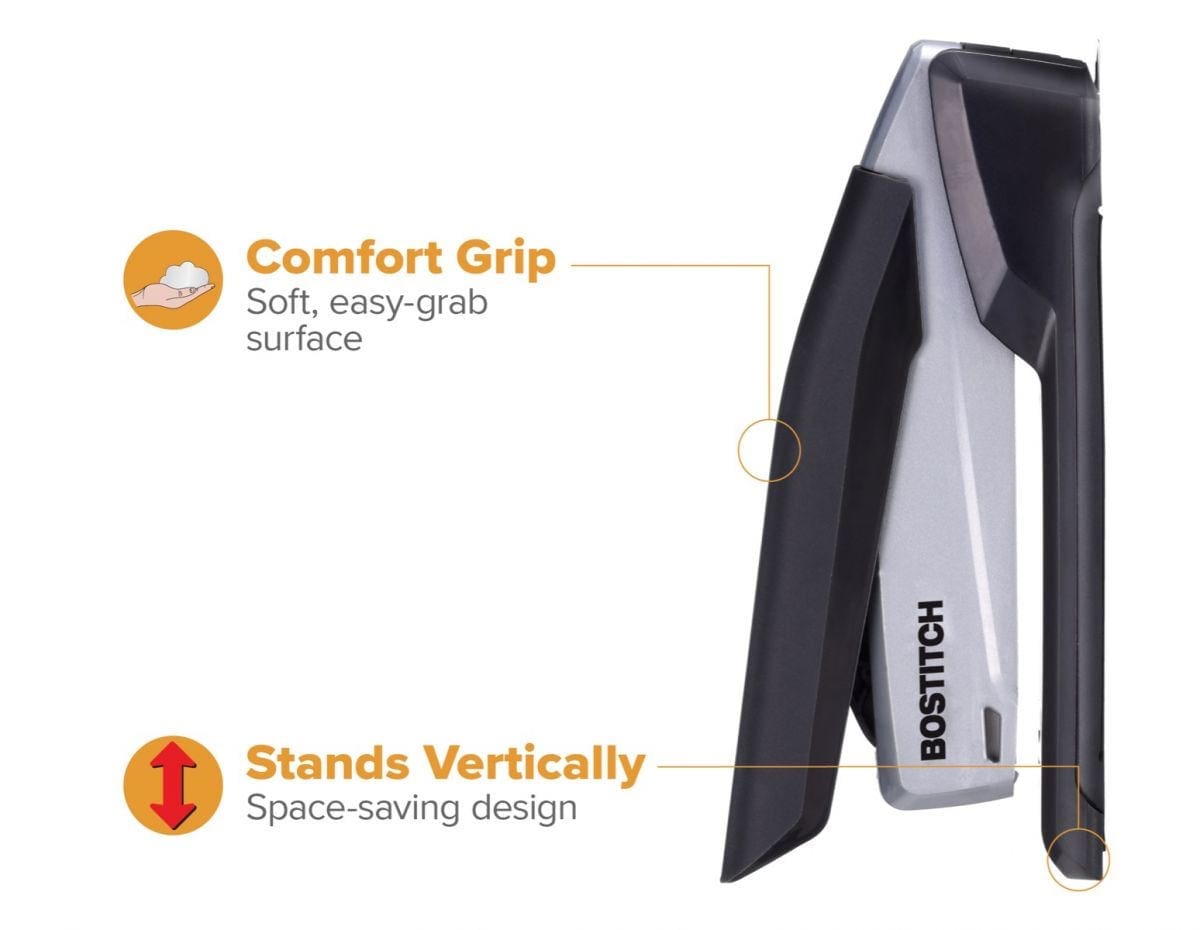Bostitch School Stationery Bostitch InPower 20 Desktop Stapler Black/Silver 1108 (7409424564313)