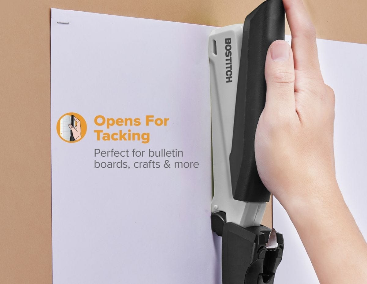 Bostitch School Stationery Bostitch InPower 20 Desktop Stapler Black/Silver 1108 (7409424564313)