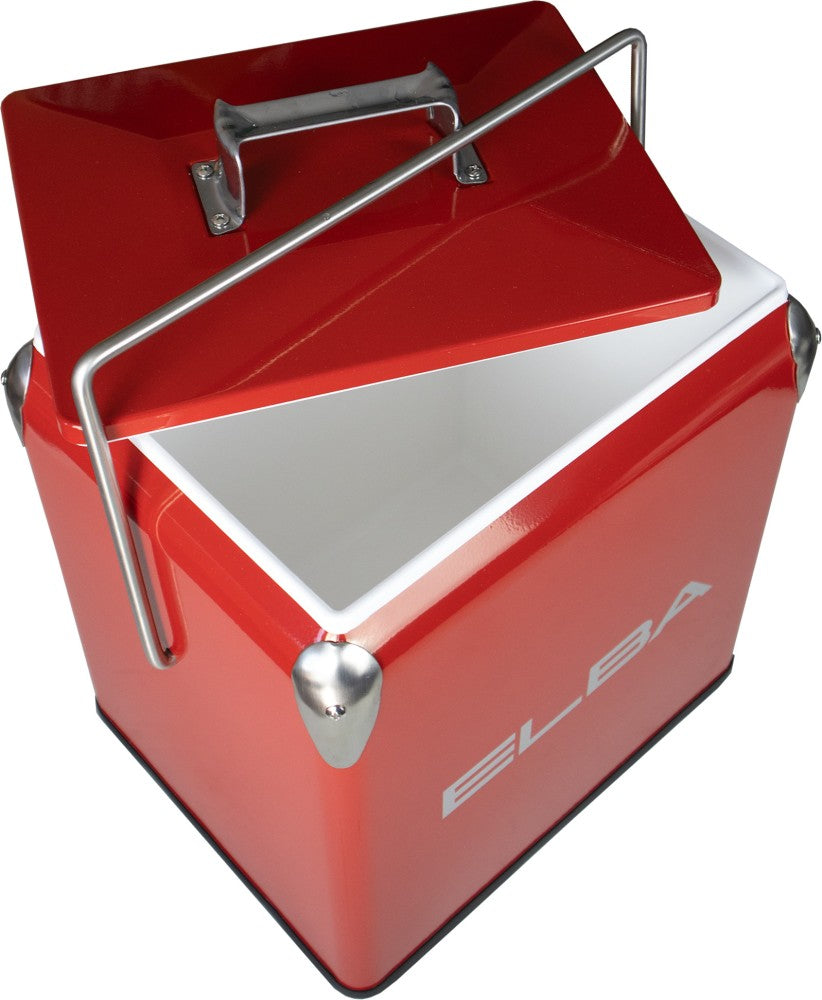 Elba Metal Cooler Box Metal 13L Red 05/MCB-R